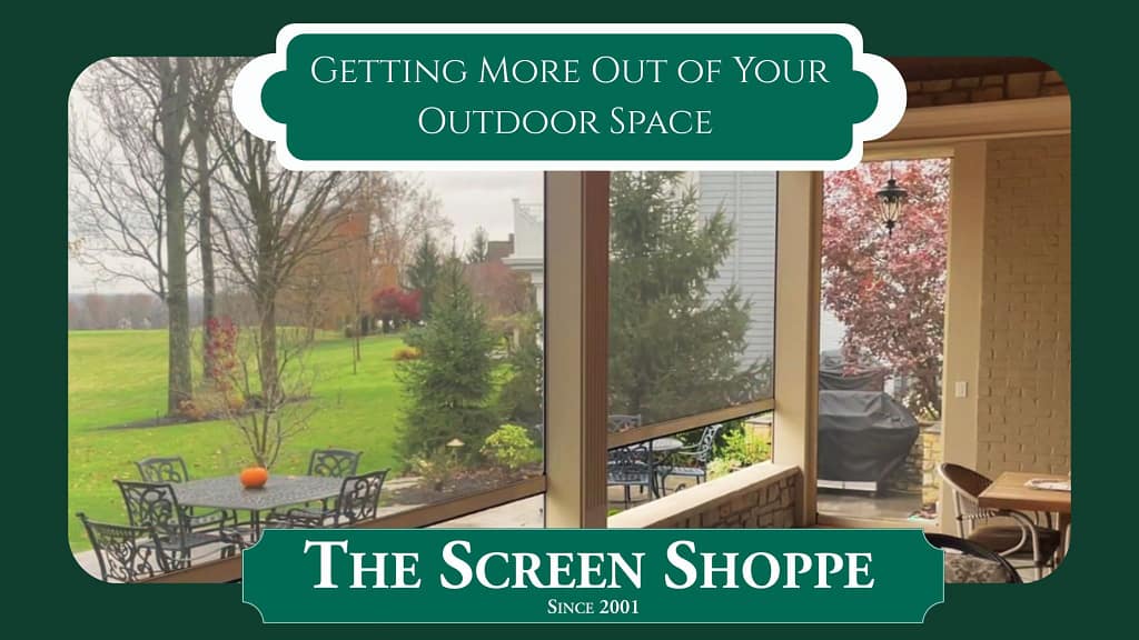 Getting More Out of Your Cincinnati Outdoor Space with Retractable Privacy Screens. Retractable screens provide shade in the summer for a closed-in patio.
